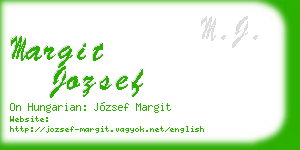 margit jozsef business card