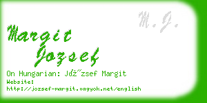 margit jozsef business card